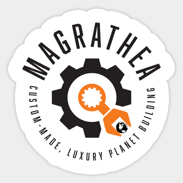 Magrathea Sticker by MindsparkCreative